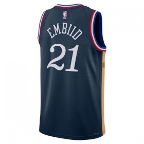 Dres Philadelphia 76ers Joel Embiid Nike 2025-26 City Edition Navy Swingman